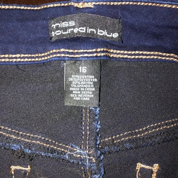 Womens' Jeans by Miss Poured in Blue, 16, Hi rise, VGUC - Picture 3 of 8